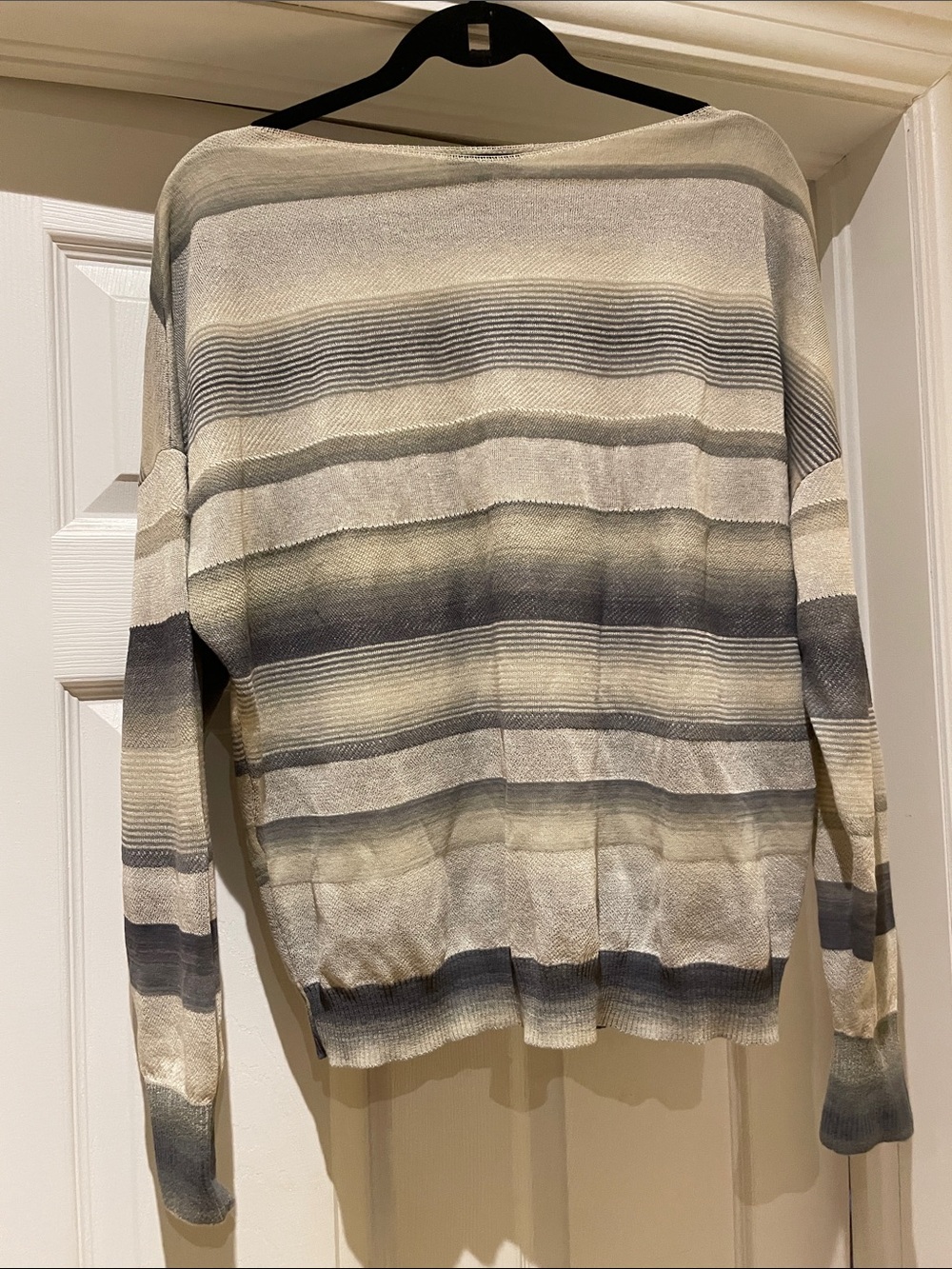 Sarah Pacini Made in Italy Oversized Wide Boat Neck Knit Sweater OS